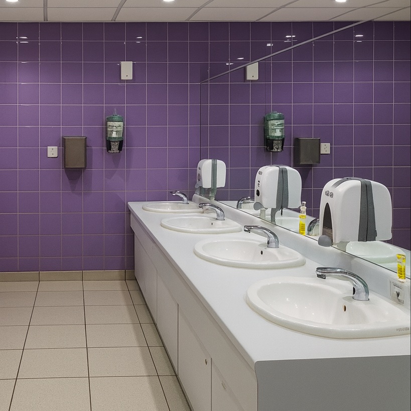 Specification diagram of automatic soap dispenser for construction documents