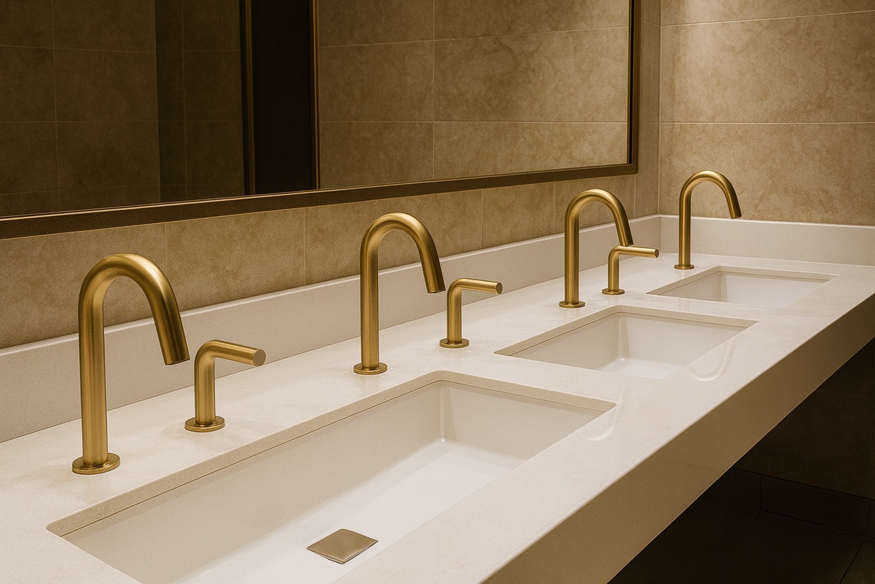 WaterSense-labeled faucet at office handwash station