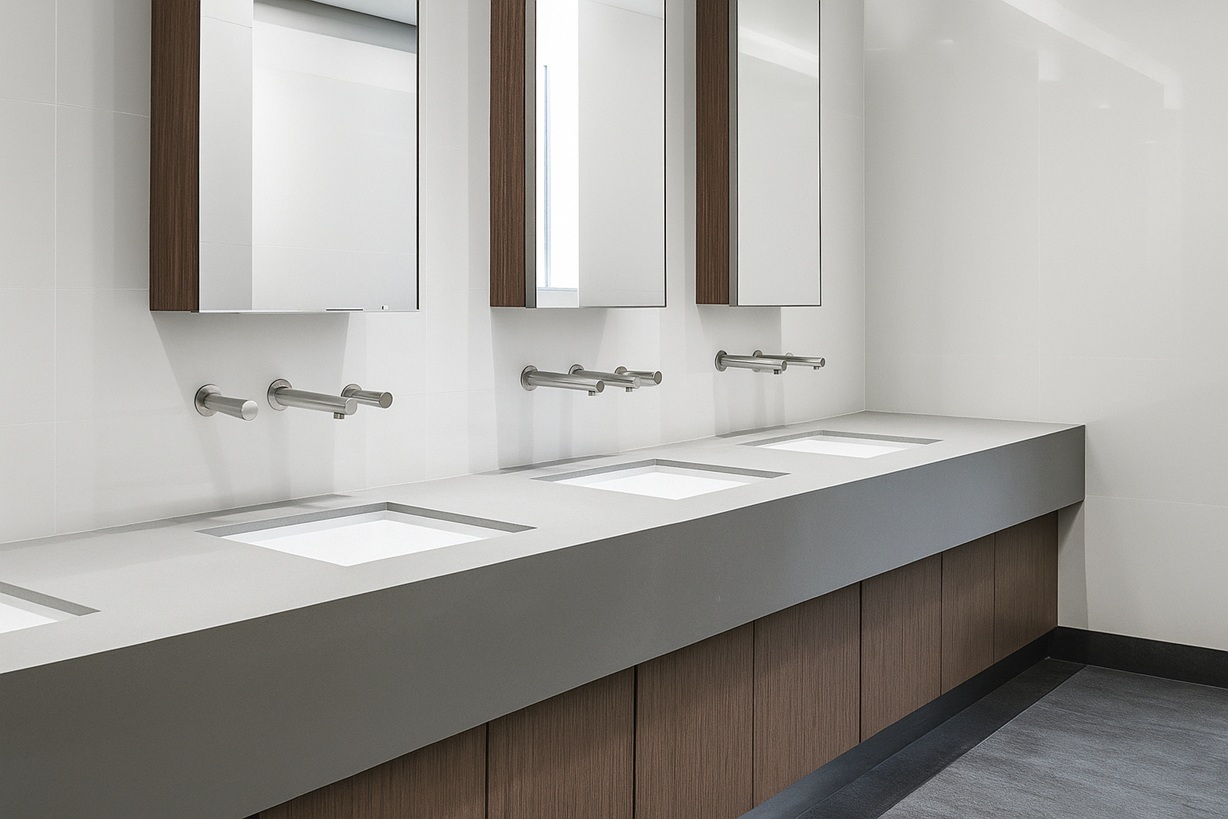 Technical documents and drawings for restroom accessory specifications