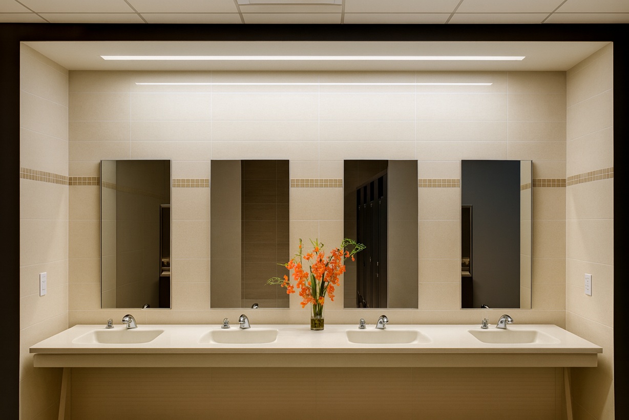 Bulk soap containers stacked on a pallet for school district delivery