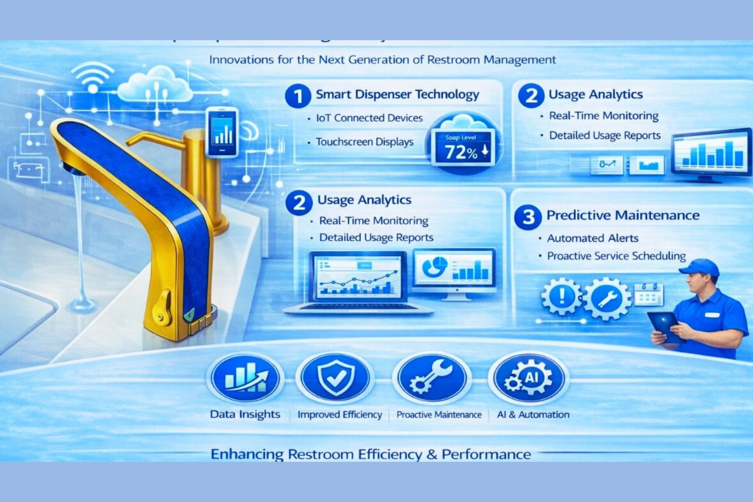 Future Trends: Smart Soap Dispensers, Usage Analytics & Predictive Maintenance