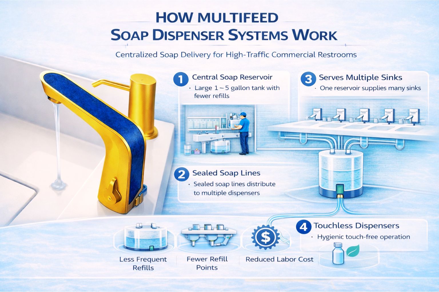Multi-Feed Systems: How One Reservoir Can Supply Multiple Automatic Dispensers