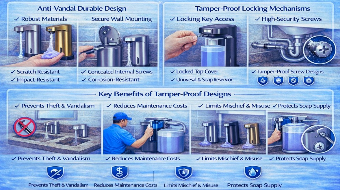 Vandal-Resistance Tamper-Proofing Locking Mechanisms
