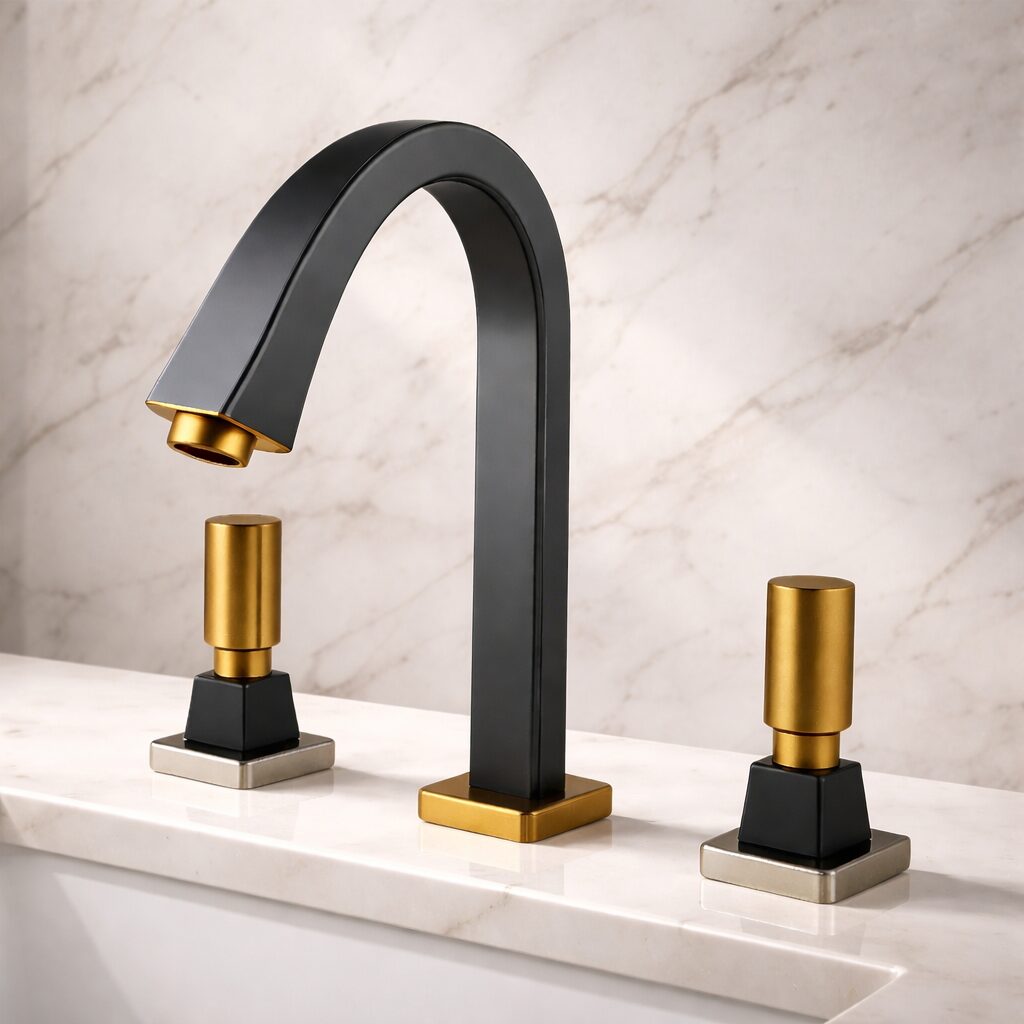 Luxury bathtub faucet finishes including brushed nickel matte black and polished gold