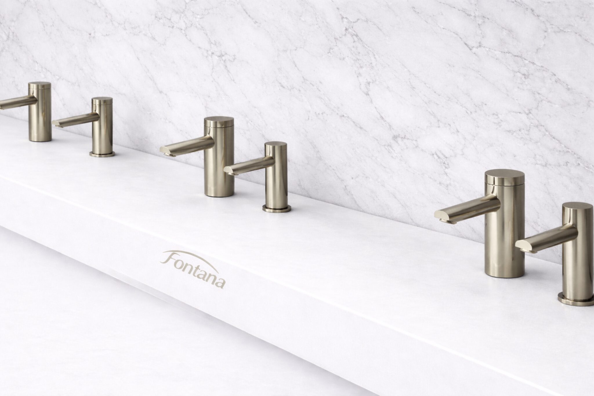 Brushed stainless steel automatic soap dispenser with durable commercial finish