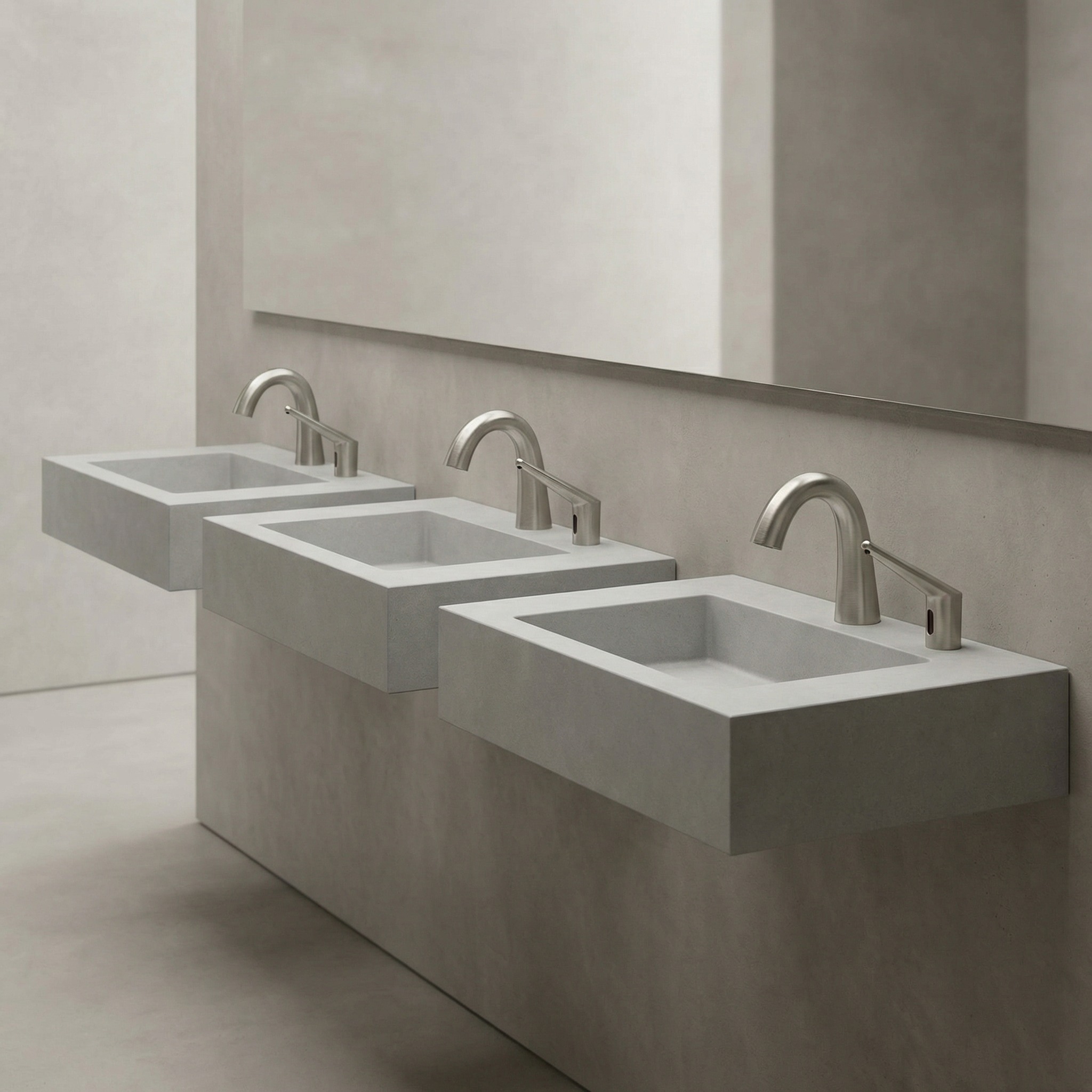 Sensor interaction and automated fixture response in a commercial restroom