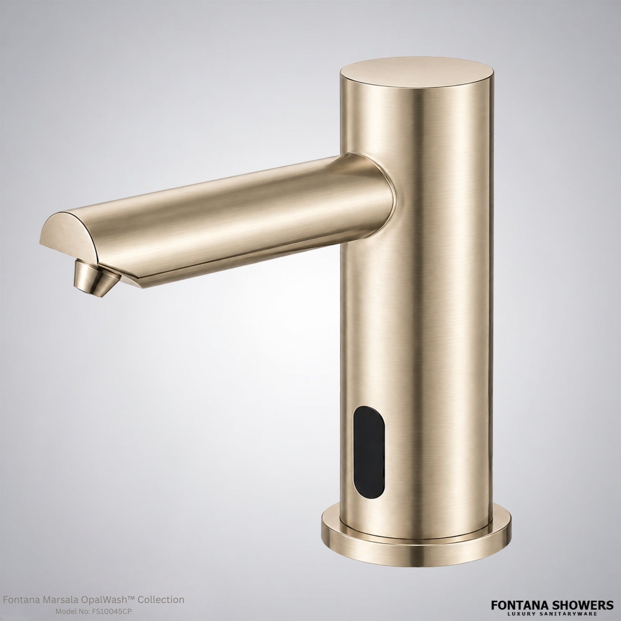 Fontana Milan chrome deck mounted automatic hands free electronic soap dispenser