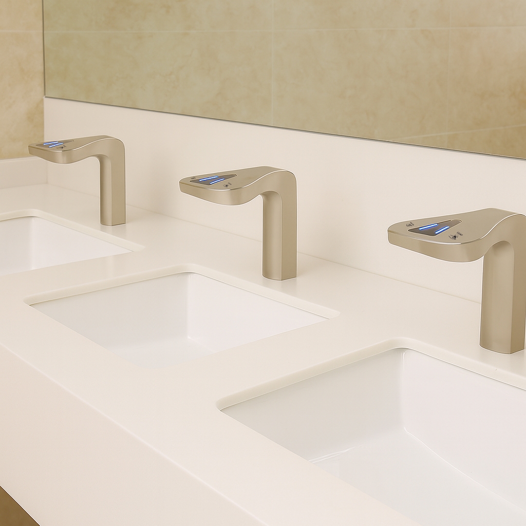Automatic soap dispenser pump reservoir and control components for maintenance workflow planning