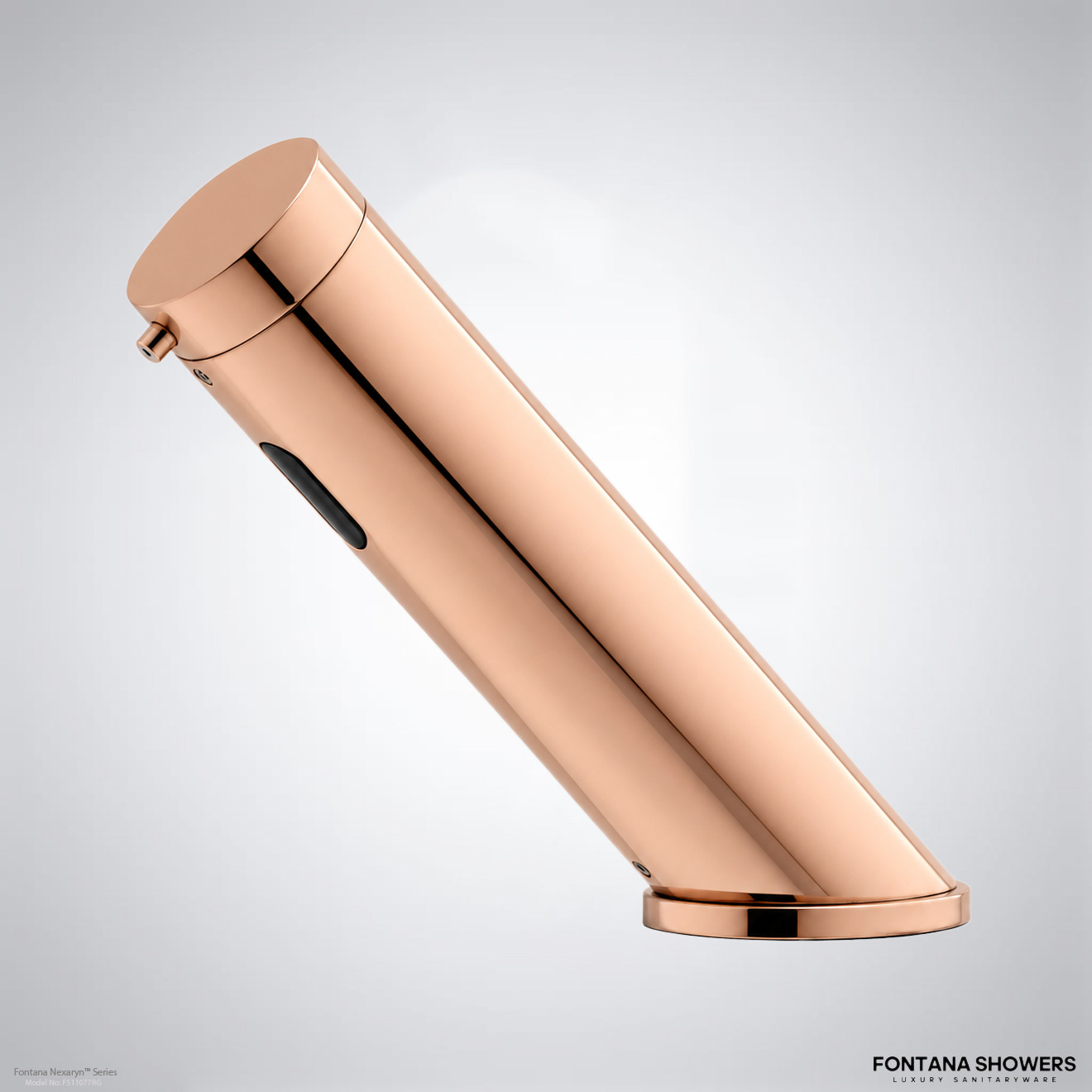Rose gold automatic soap dispenser reference for luxury restroom applications