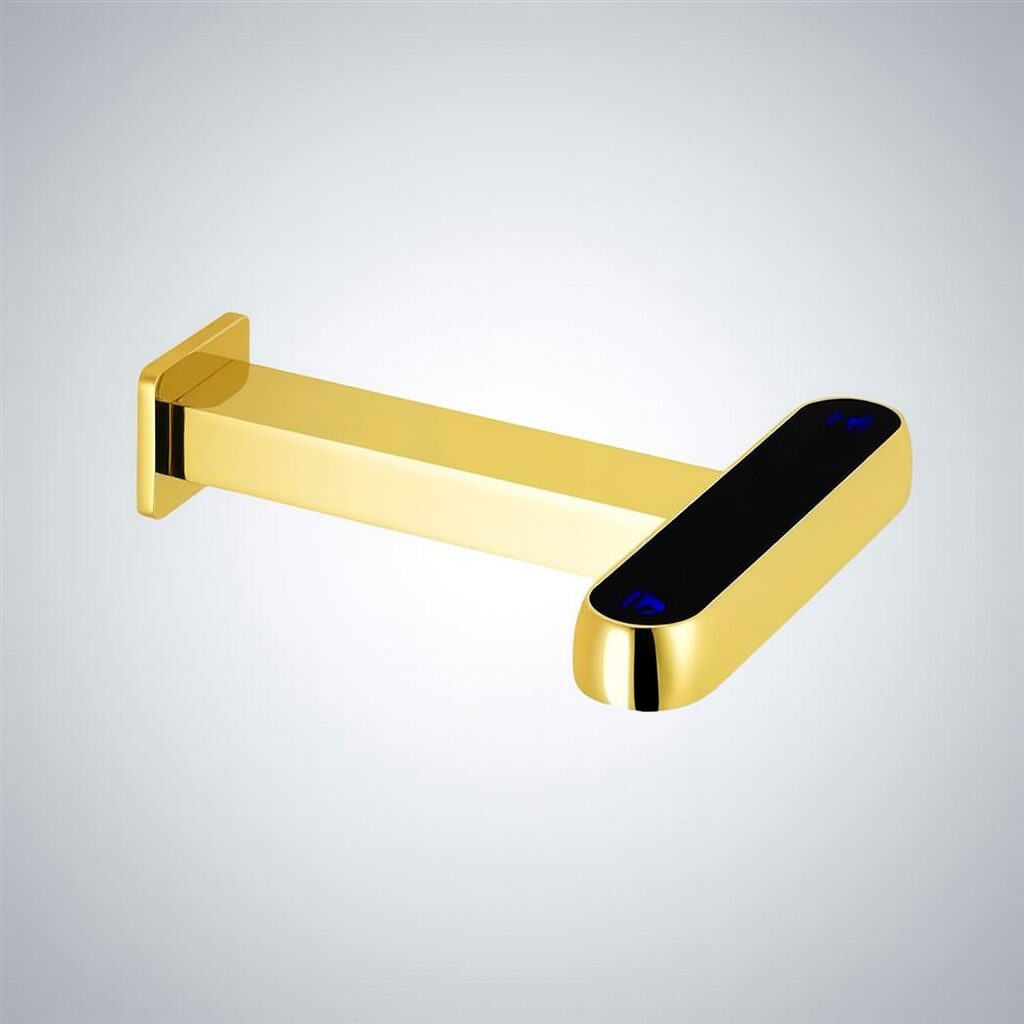 Gold finish consumer foam sensor pump for boutique or light duty restroom applications