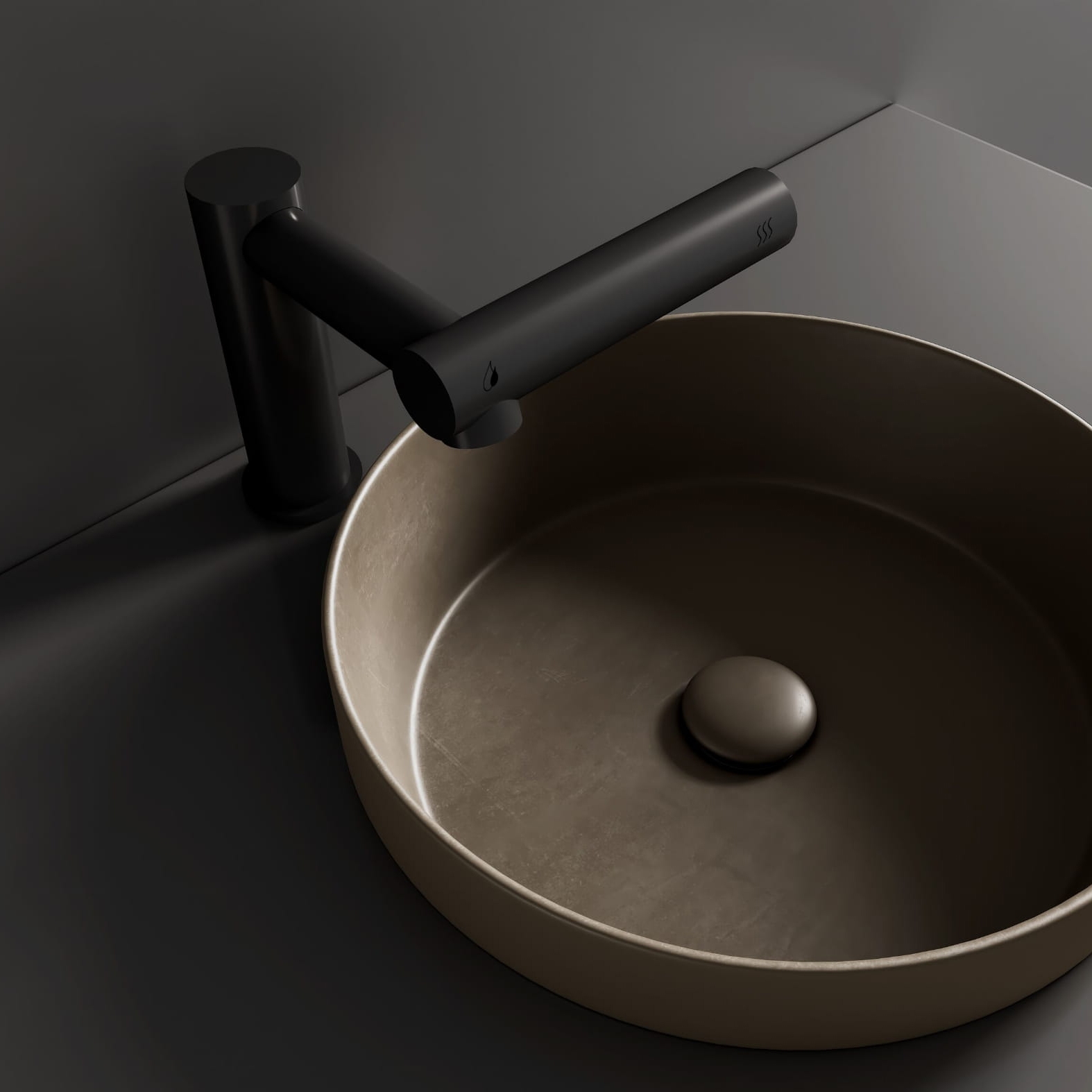 Automatic soap dispenser sensor field comparison showing touchless hand detection