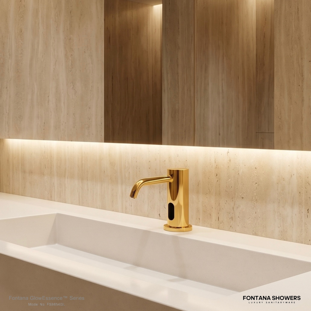 Premium Fontana restroom fixtures supporting centralized MultiFeed soap systems