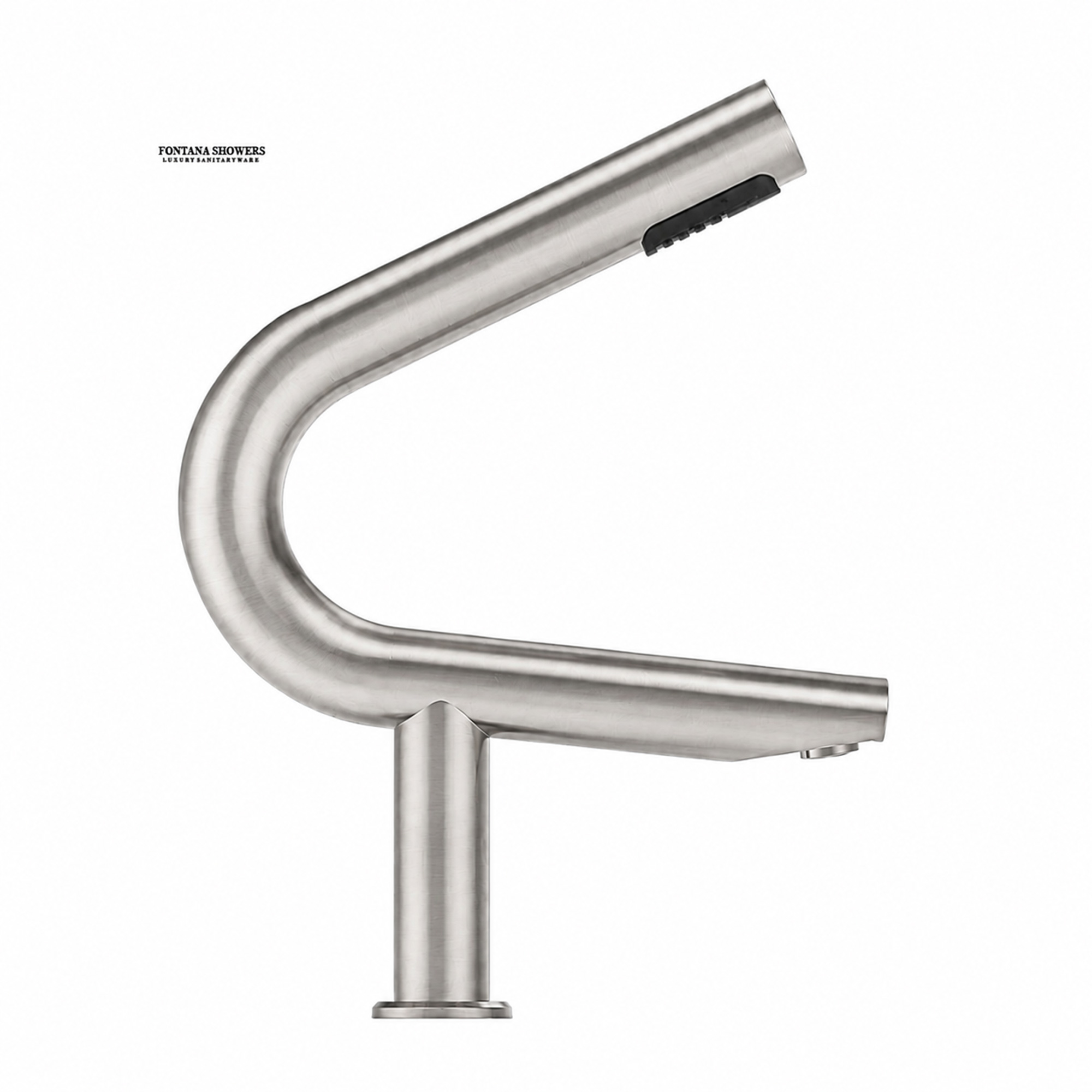 Brushed metal touchless soap dispenser for public restroom projects