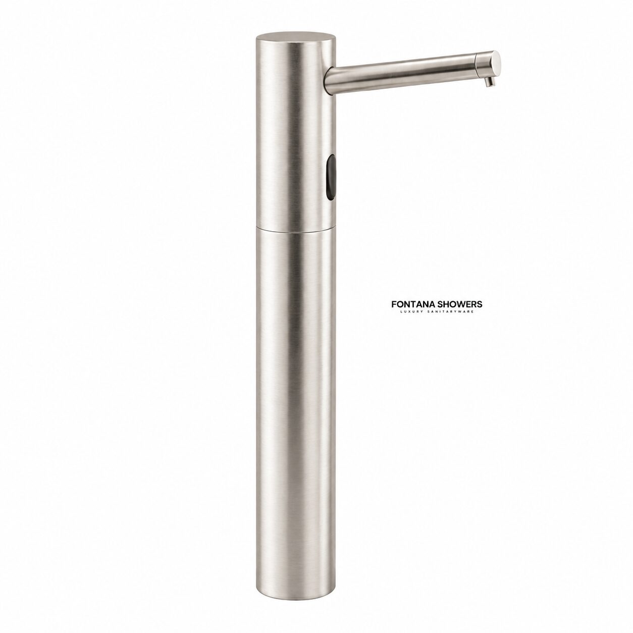 Touchless soap dispenser opened for refill and maintenance inspection