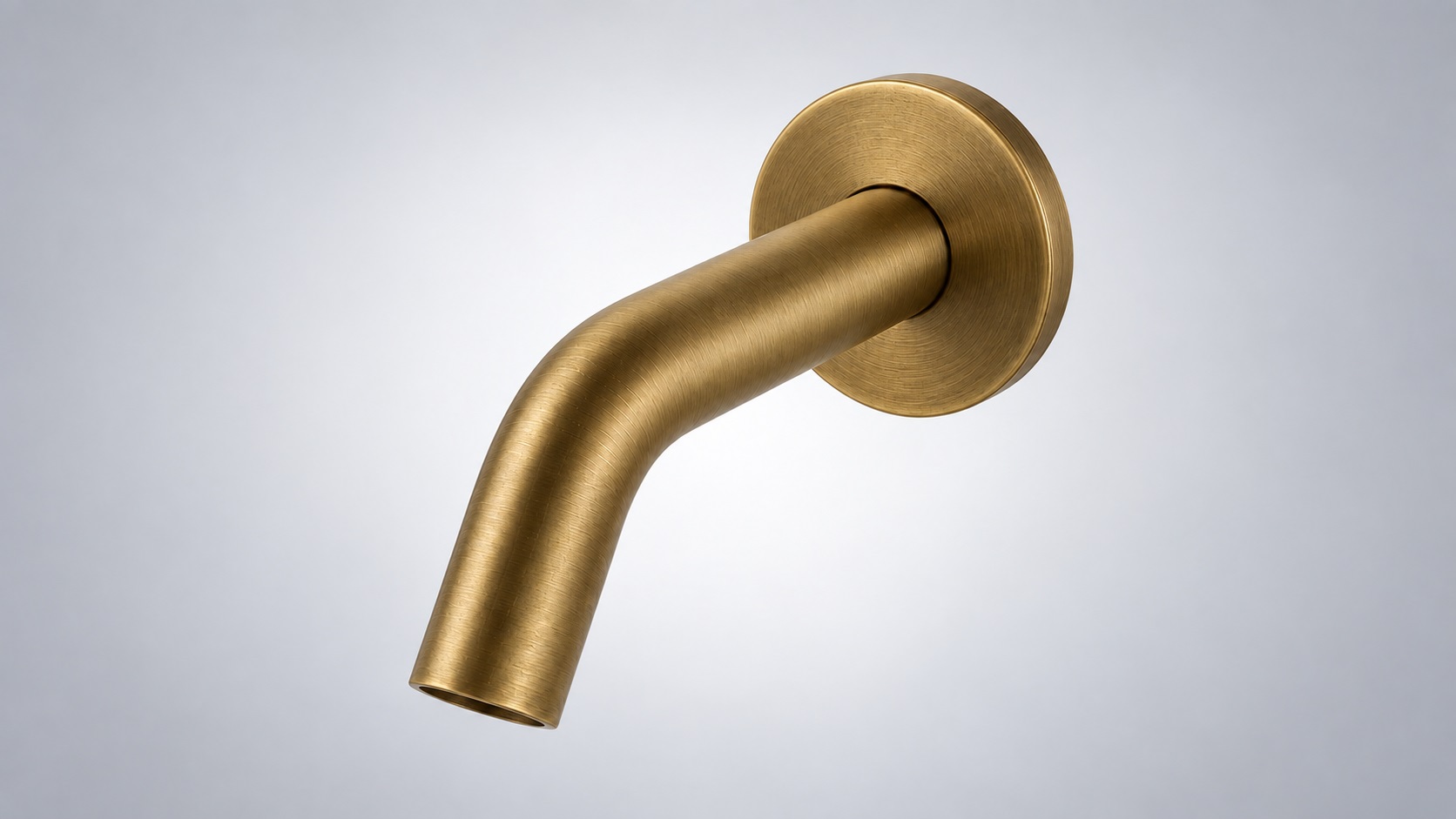 Modern bronze smart faucet installation with coordinated bathroom fixtures